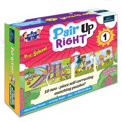 Bookford Pair Ups Right  -1  Jigsaw Puzzle - 20 Pieces