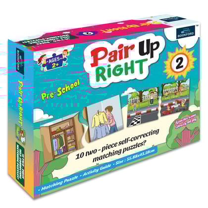 Bookford Pair Ups Right -2 Jigsaw Puzzle - 20 Pieces Bookford Pair Ups Right -2 Jigsaw Puzzle - 20 Pieces