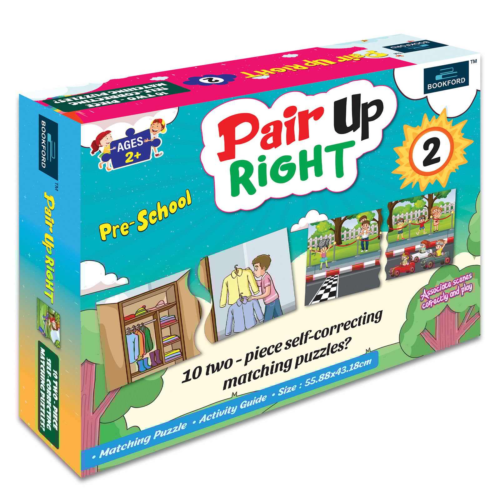 Bookford Pair Ups Right  -2 Jigsaw Puzzle - 20 Pieces