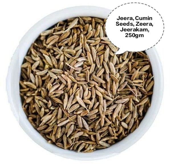 Jeera, Cumin Seeds, Zeera, Jeerakam, Safed Jeera 250gm