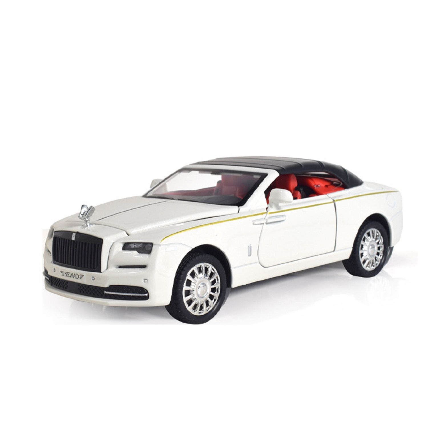 KTRS Enterprise 1/32 Rlls-Ryce Dawn Model Car, Alloy Toy Car with Sound and Light Functions, Collectible Pull Back Toy Car, Gift for Children