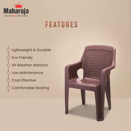 Best Plastic Chair for Home & Outdoor – Lightweight & Durable | Premium Plastic Arm Chair