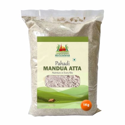 Pahadi Mandua Atta 1 kg by Moteshwar Farmer Producer Company Limited