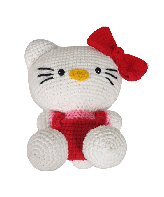Handmade Crochet Kitty Doll