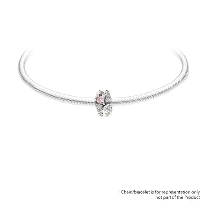 Me & You | 925 Silver charms for Bracelets / Chain-Free / Silver / Modern
