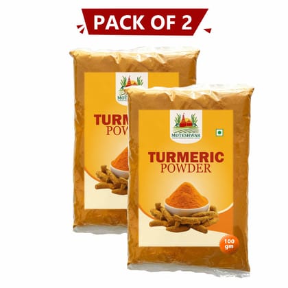 Turmeric Powder (100gm) Pack of 2 By Moteshwar Farmer Producer