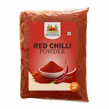 Red Chilli Powder 100 gm by Moteshwar Farmer Producer - Pure & Natural Red Chilli for Daily Use.