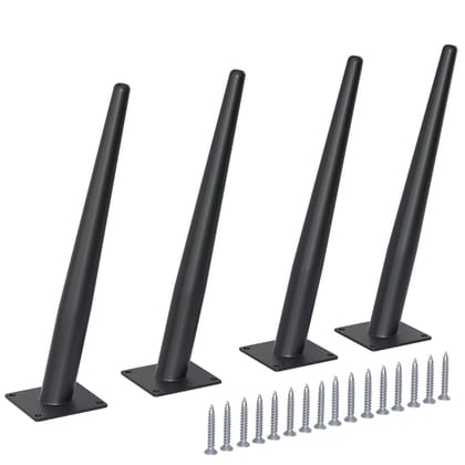 Elegance Times Engineering&nbsp;100 % PVD 4 INCHES Sofa Leg Sofa Furniture MATTE BLACK Finish Heavy Model Cone Shape Design Sofa Leg Set of 4 (4 INCHES)