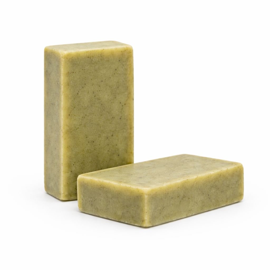 Natural Neem Green Artisan Soap Bar  - Gentle Exfoliating Cleansing Bars