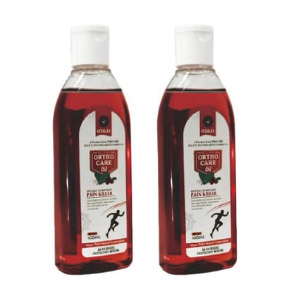 Ayurvedic Pain Relief Therapeutic Oil Ayurvedic Oil for Knee, Back, Shoulder, Muscle & Joint Pain Ayurvedic Pain Relief Oil for Joint Pain, Back Pain,Knee Pain and Musle Pain Oil, Fast Pain Releif Oil | Advance Formula 100ml (Pack of 2)