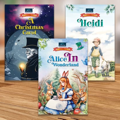 Children's Classics Novel (Set of 3 books)- Alice In Wonderland, A Christmas Carol & Heidi Children's Classics Novel (Set of 3 books)- Alice In Wonderland, A Christmas Carol & Heidi