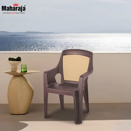 Heavy Duty Plastic Outdoor & Indoor Chair with Armrests – Stackable Pre-Assembled Seating for Home, Garden, Office & Restaurant – Durable PP Material, Ergonomic & Weather-Resistant