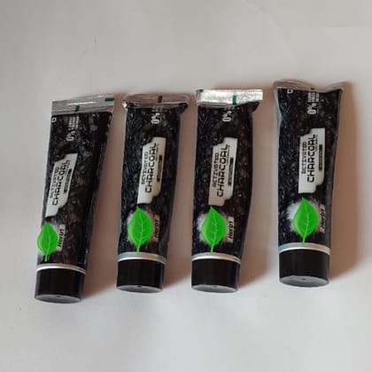 Activated Charcoal Whitening Toothpaste | Herbal Oral Care for Fresh Breath & Cleaner Teeth | Pack of 4 (120 g Each)