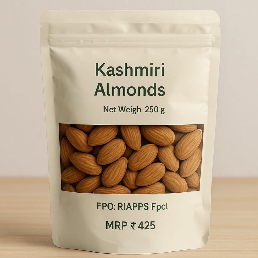 Premium Whole Almonds in Resealable Pouch - Healthy & Natural Snack