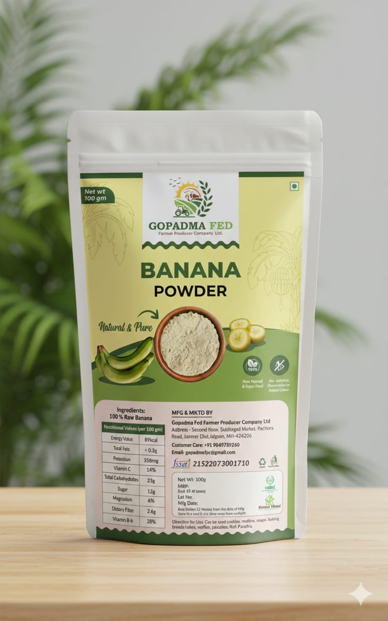 Raw Banana Powder - Natural & Pure