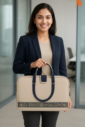 Prattya Jute made Classis  Unisex Laptop bag