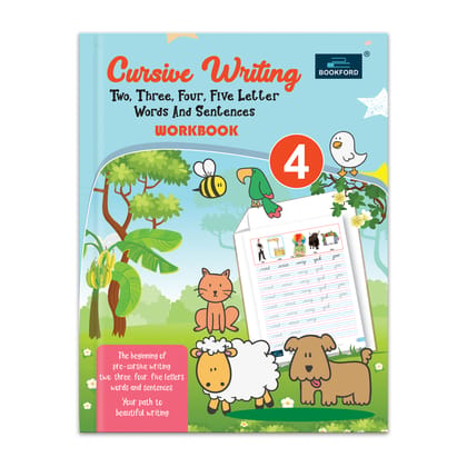 Cursive Writing Two, Three, Four, Five Letter Words & Sentences Books For Kids - Part 4