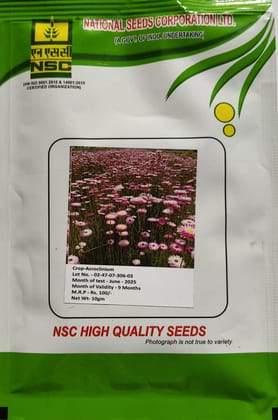 ACROCLINIUM-NSC Certified Quality Seed Packet - ISO 9001:2015 & 14001:2015