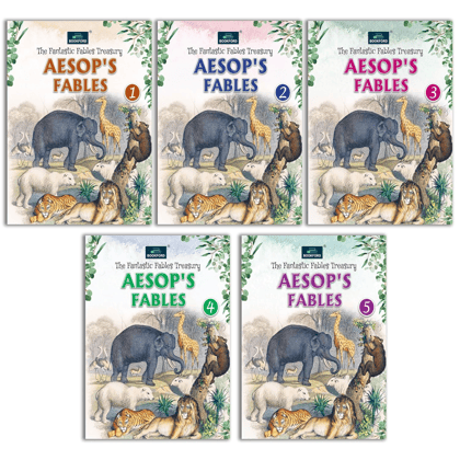 The Fantastic Fables Treasure Aesop Fabels Story Set Of 5 Books