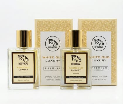 Red Vocal White Oud Luxury Premium Perfume Eau De Toilette – Unisex 100ml | Bold & Long-Lasting Fragrance | Pack of 2
