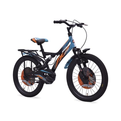 HERO F11 20 T (inch) Roadster Cycle (Single Speed, Blue, Orange, Only Front Suspension)