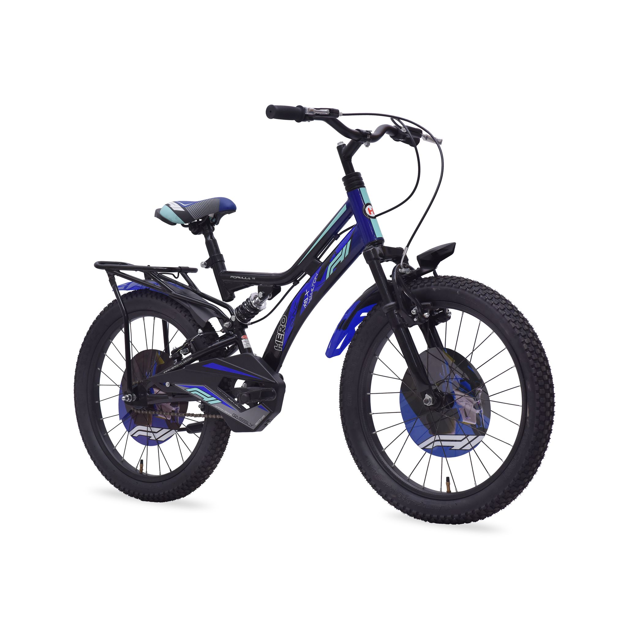 HERO F11 20 T (inch) Roadster Cycle (Single Speed, Blue, Black, Dual Suspension)