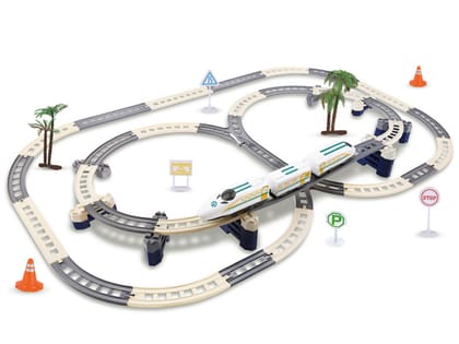 KTRS Enterprise Double-Layer Rail Car Train Assembled Electric High-Speed Track Educational Toys Kidsren's Toys