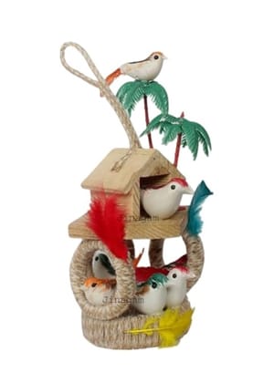 Hanging birdhouse décor
