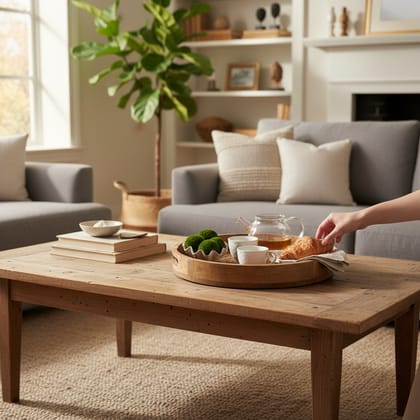 Handicraft Carved Disposable-Chapati-Breakfast Serving Tray, Wooden Round Hospitality Tray, Kitchen Decor Tray, Gift-Item Luxurious Tray