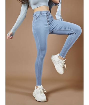 Dolce Crudo - Blue Denim Skinny Fit Women's Jeans ( Pack of 1 )