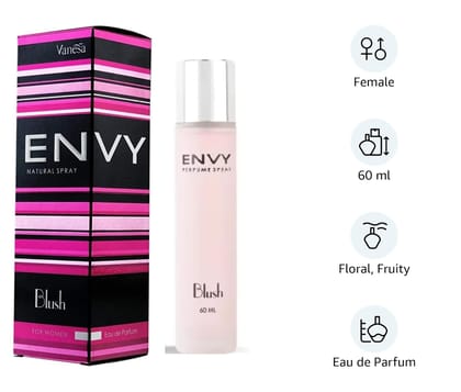 Envy Blush Natural Spray Eau de Parfum for Women - 60ml
