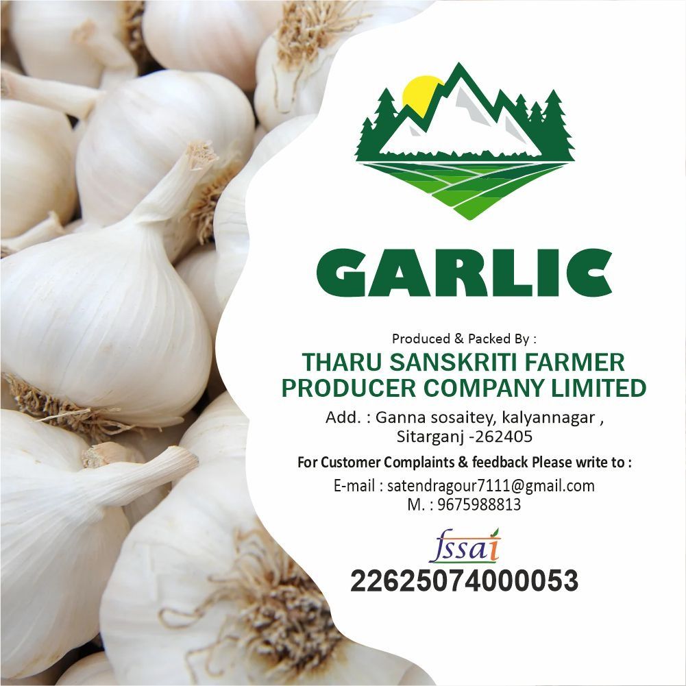 Garlic 1 kg | By Tharu Sanskriti Farmer Producer Company Limited