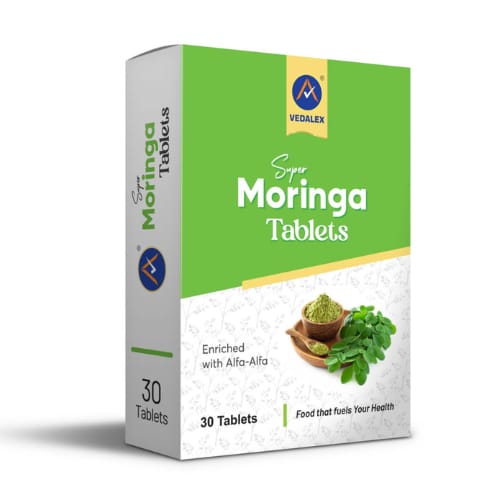 Super Moringa Tablets 30 Tablets (Pack of 1) Natural Energy Booster, Multivitamin & Immunity Support Supplements
