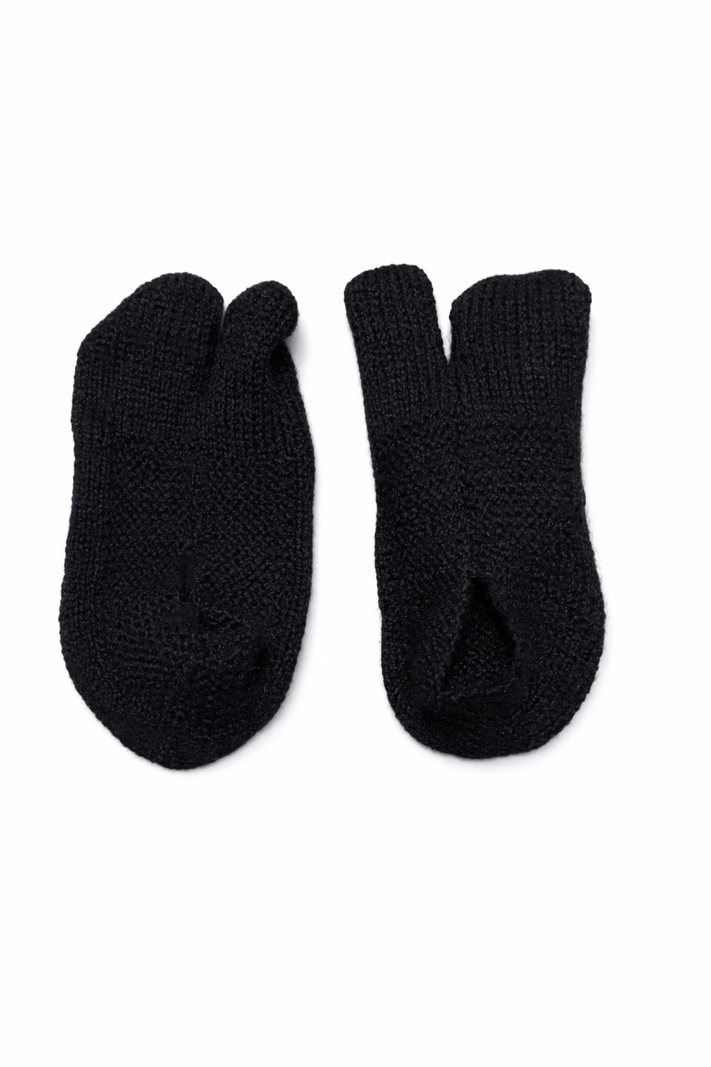 Black Wool Split Toe Tabi Socks for Enhanced Comfort and Balance