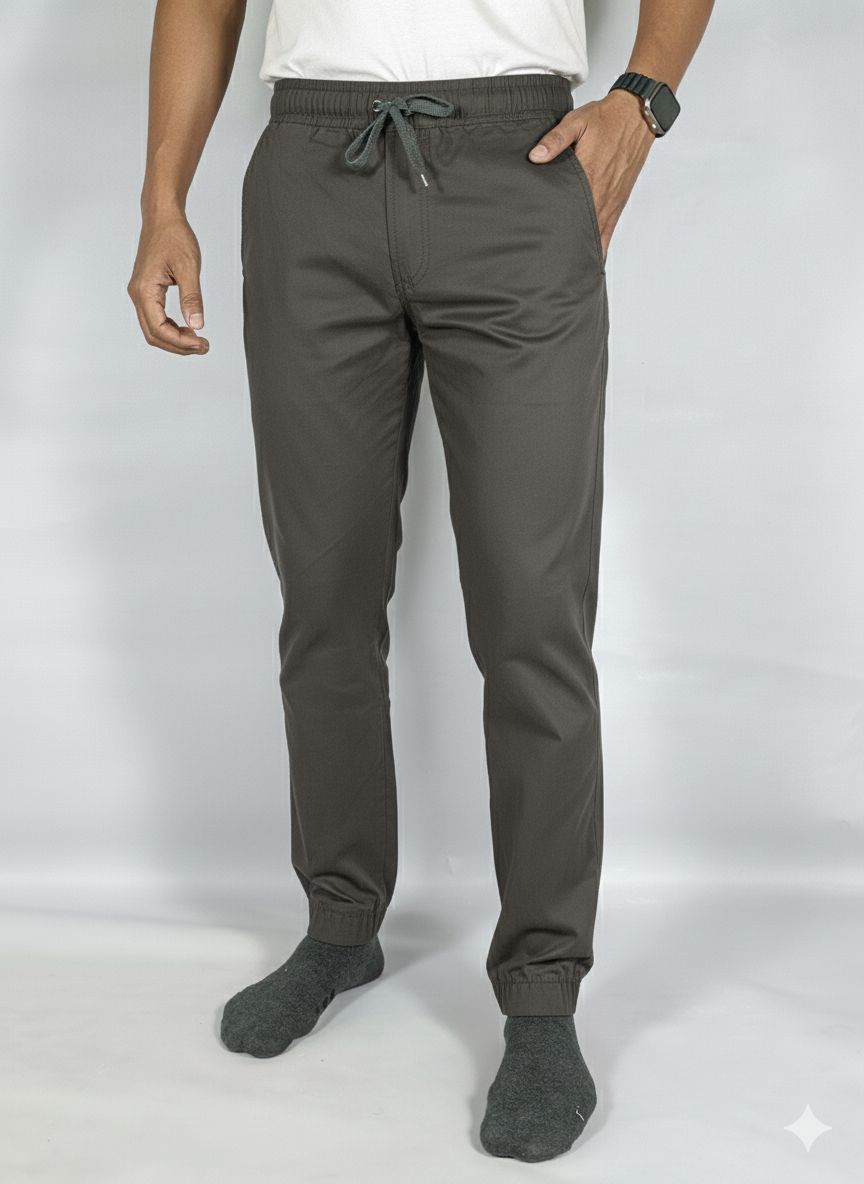 Men's Cotton Stretch Chino Joggers (Pack of 1).