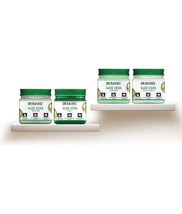 Dr.Rashel Aloe Vera Facial Kit(Scrub, Gel,Face Pack,Cream),Hydration & Soothing Care,For All Skin Type,45 Ml (Pack of 4)