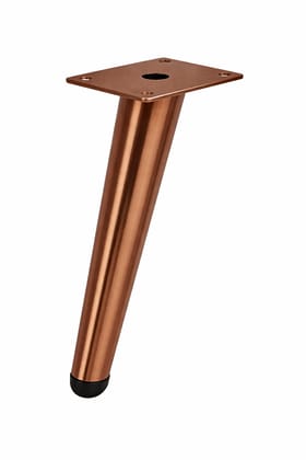 Elegance Times Engineering&nbsp;PVD 100%  5 INCHES Leg Sofa Furniture ROSE GOLD Glossy Finish Heavy Model Cone Shape Design Sofa Leg Set of 4 (5 INCHES)