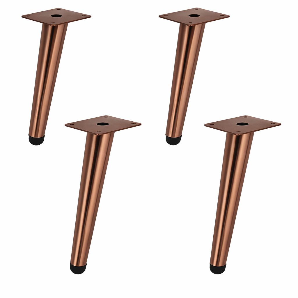 Elegance Times Engineering PVD 100% ALL SIZES Sofa Leg Sofa Furniture ROSE GOLD / GOLD / BLACK (GLOSSY/MATT) Finish Heavy Model Cone Shape Design Sofa Legs