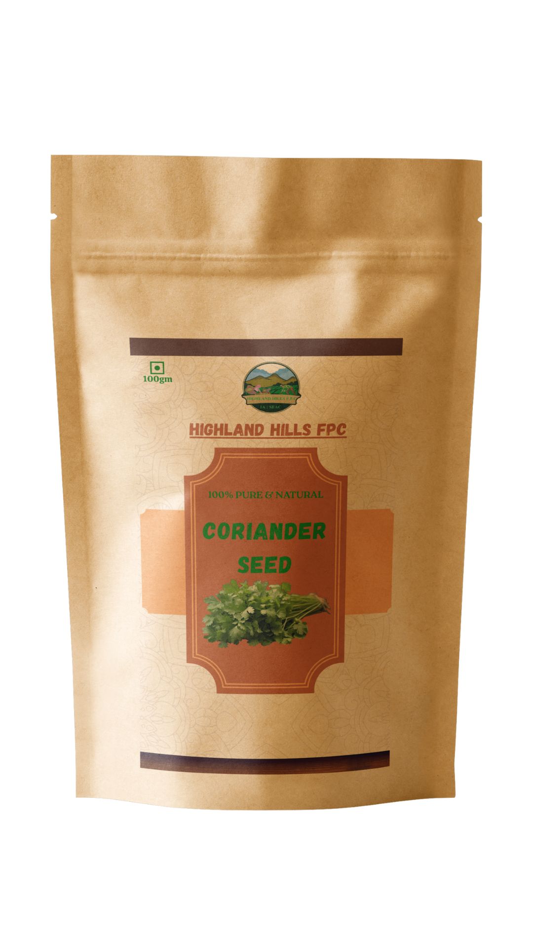 Highland Hills FPC Coriander Seed - 100gm Premium Quality, Natural & Empowering