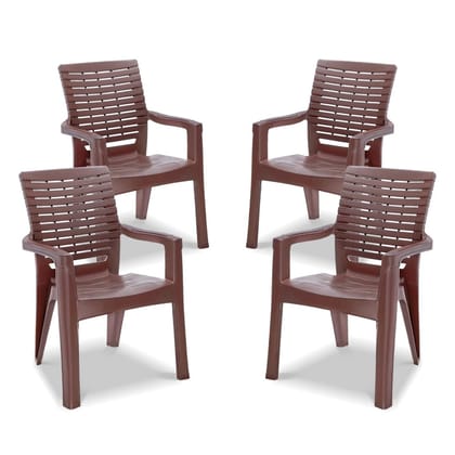 Maharaja Singham Plastic Chair – Comfortable Armrest Seating | 200kg Heavy Duty Outdoor & Indoor Plastic Chair