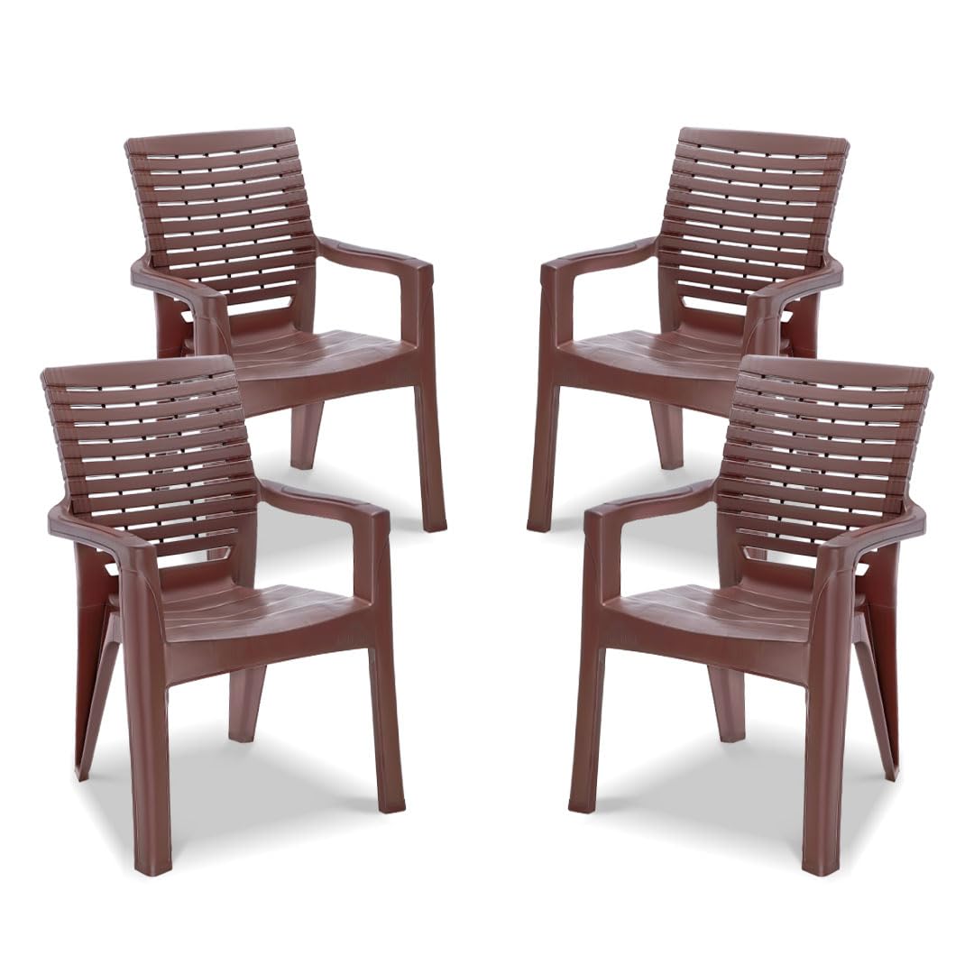 Maharaja Singham Plastic Chair – Comfortable Armrest Seating | 200kg Heavy Duty Outdoor & Indoor Plastic Chair