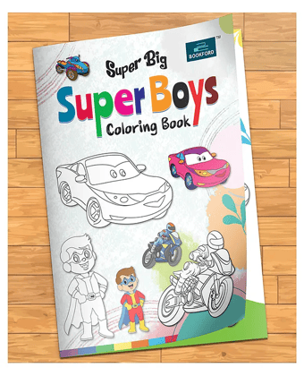 Super Big Coloring Book - Super Boys For Kids