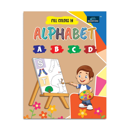 Fill Color In Alphabet Coloring Book For Kids Fill Color In Alphabet Coloring Book For Kids