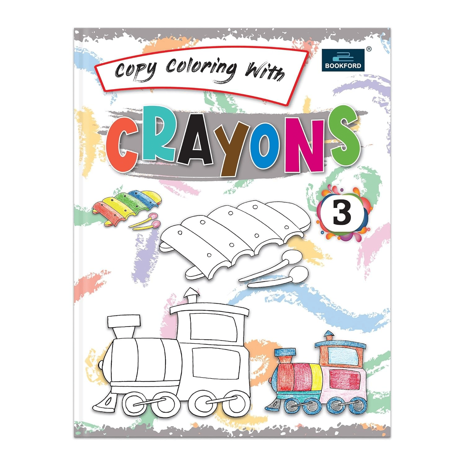 Copy Coloring With Crayons Book Part 3 Coloring Book For Kids 