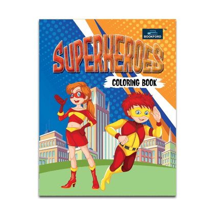 Super Heroes Coloring Book For Kids & Childrens 