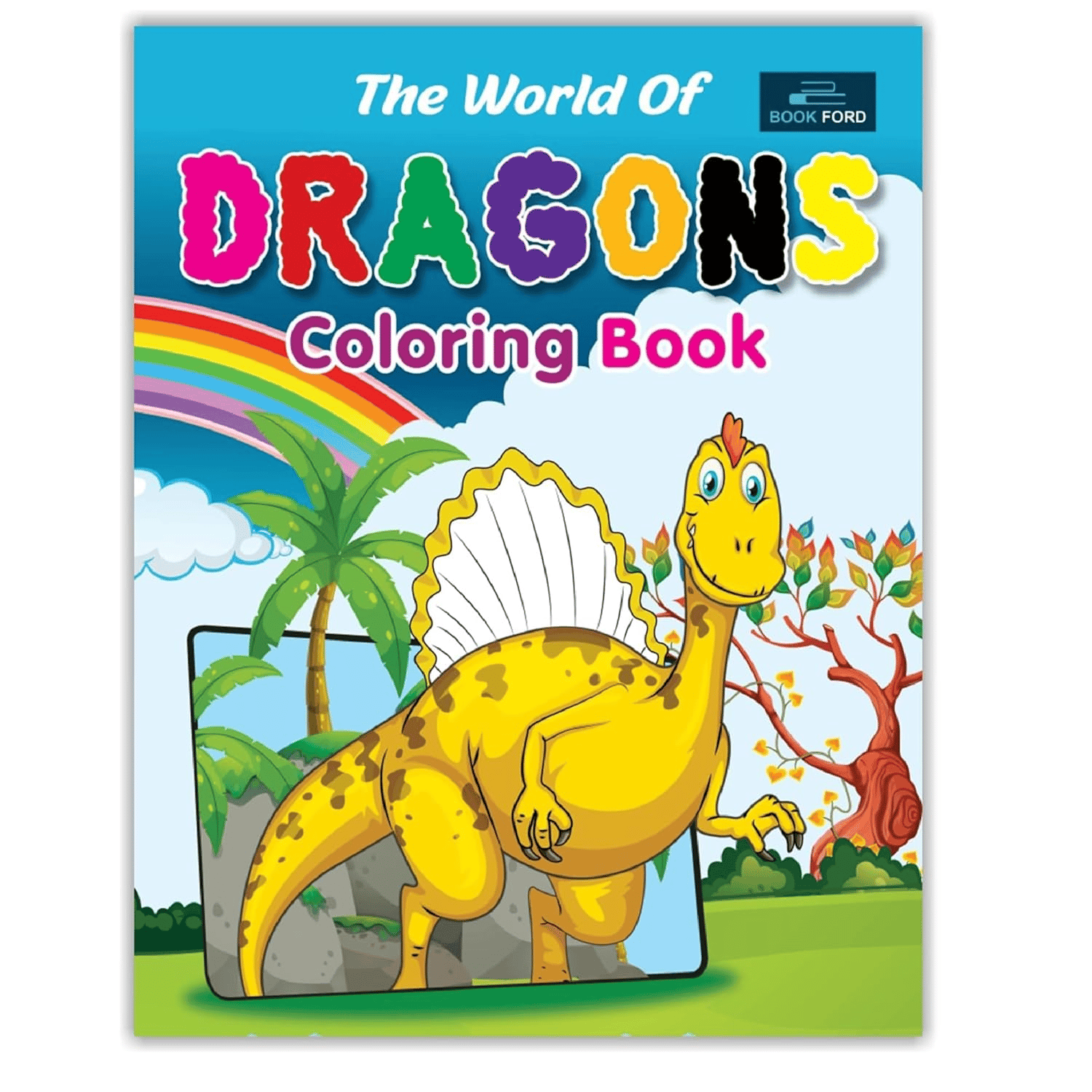 The World Of Dragons Coloring Book For Kids 
