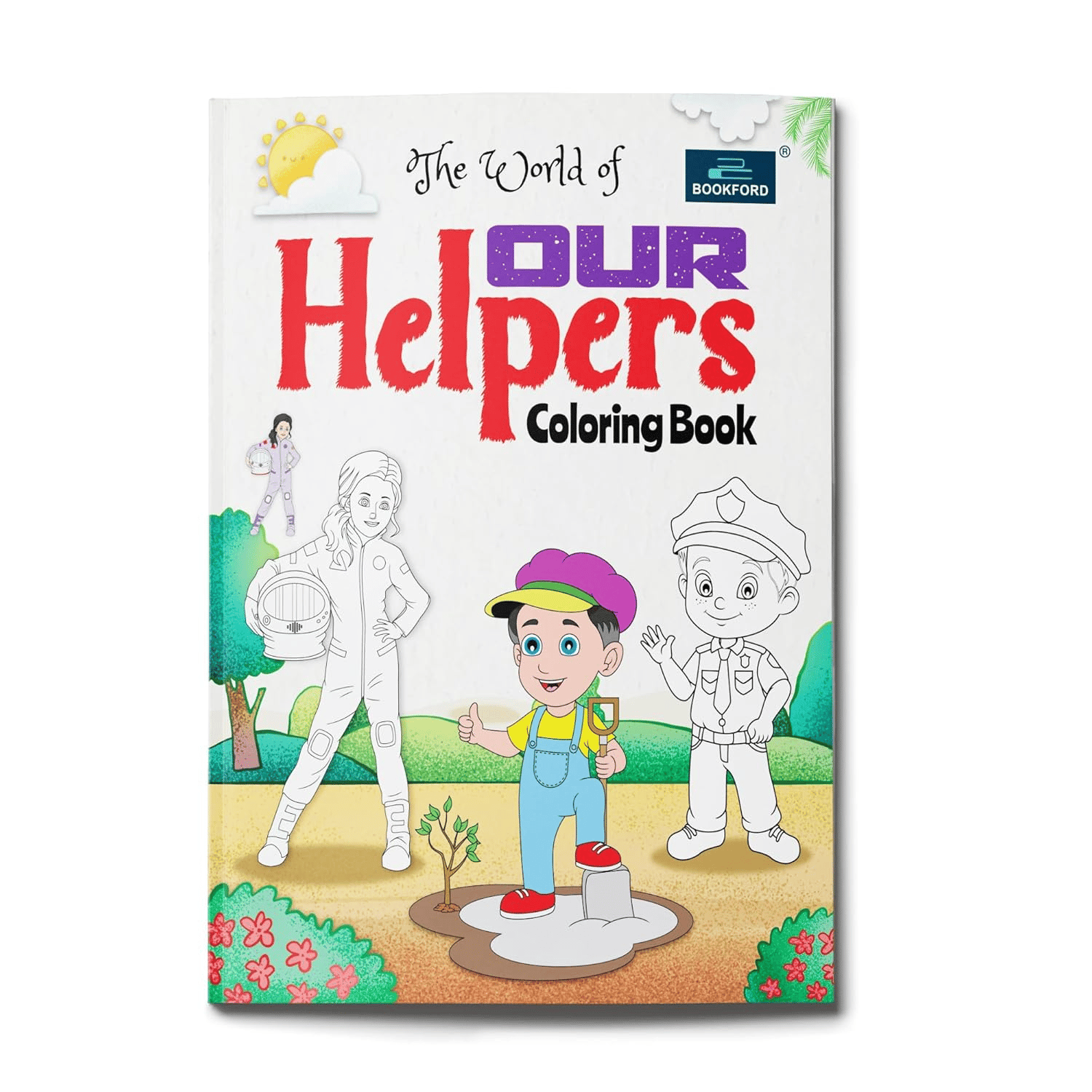 The World Of Our Helpers Coloring Book For Kids 