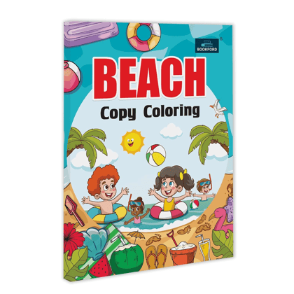 Beach Copy Coloring Book For Kids 