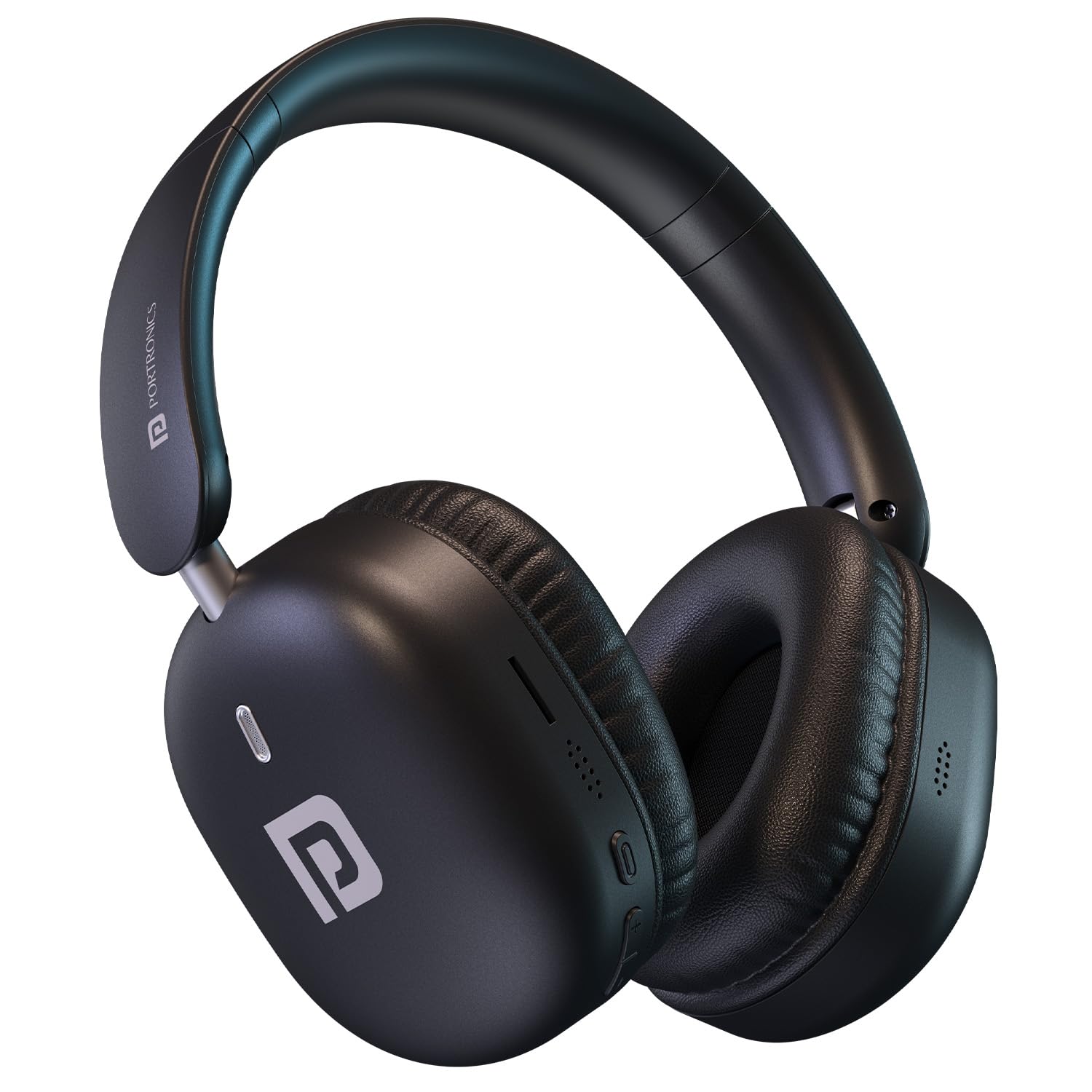  Portronics Muffs M6 Over Ear Wireless Bluetooth Headphone with Upto 40 Hours Playtime, Dual Pairing, 40mm Driver, HD Mic, Bluetooth 5.4V, Foldable Design