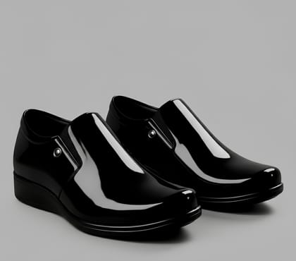 WUGO::Latest Graceful Black Moccasin Formal Shoes for Men & Boys | Premium Office Wear Slip-On Shoes | Comfortable, Durable & Stylish Design for Daily Business Use